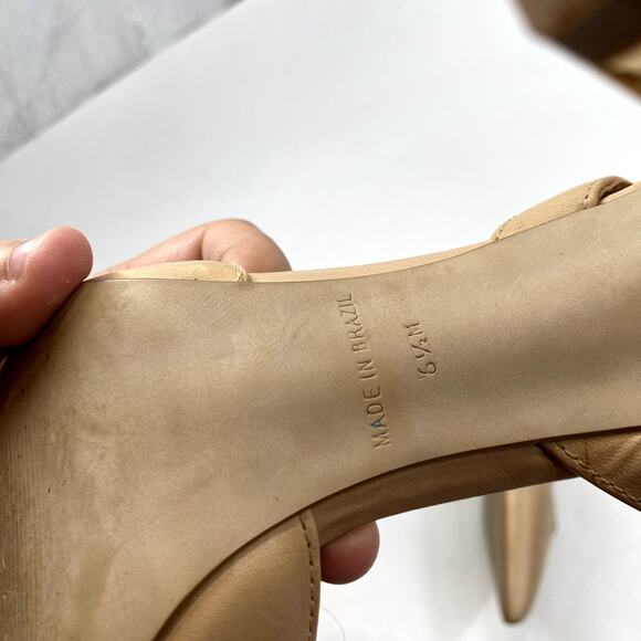 Steve madden Nude Pointed Toe Slingback Heels - Picture 7 of 8